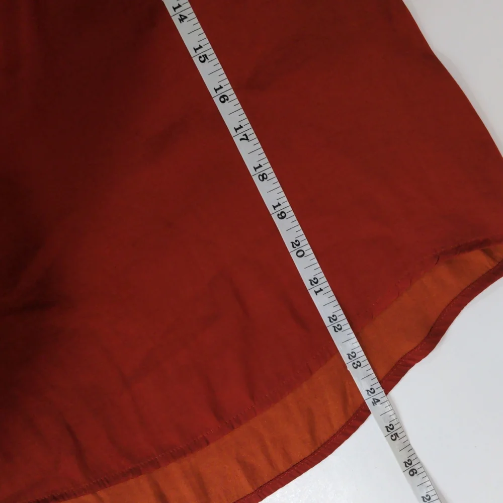 Scotch and Soda Ruffle Blouse in Burnt Orange size Small - Picture 11 of 11